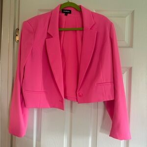 Express Women's Vibrant Pink Suit Jacket